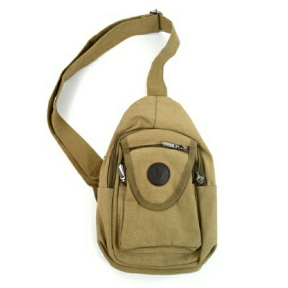 NWT - CANVAS MULTI ZIPPER SLING/CRSSBDYBACKPACK - Picture 8 of 8
